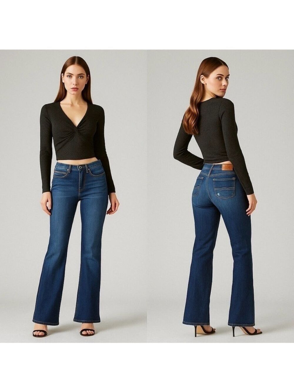 🍀 LUCKY BRAND 90s Vintage Low-Rise Sweet Boot Jeans Size 10 🍀 - Picture 11 of 12